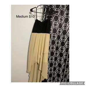 Cute tan and black dress